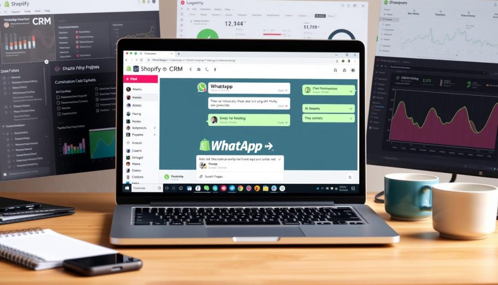 CRM intégré à WhatsApp Shopify