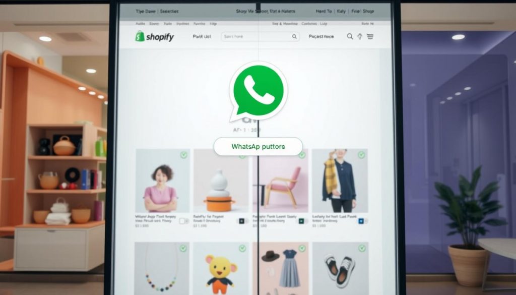 application Shopify bouton WhatsApp