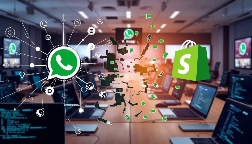 défis techniques intégration WhatsApp Shopify