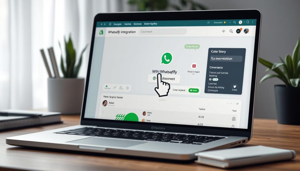 disconnect WhatsApp Shopify store