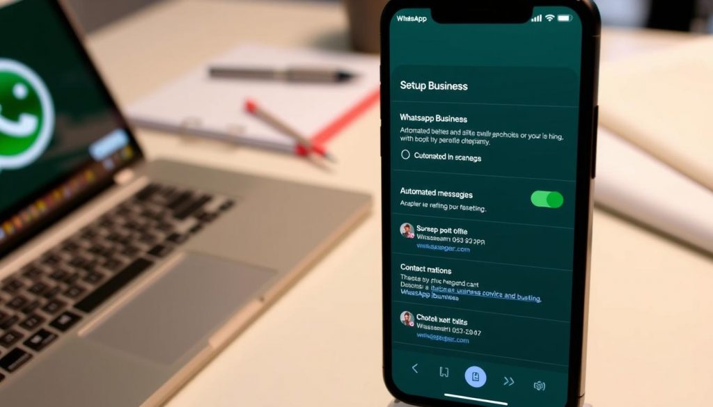 Post-transfer setup on WhatsApp Business