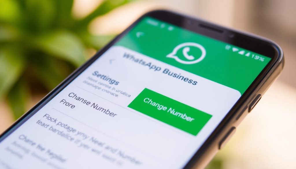 change number on whatsapp business